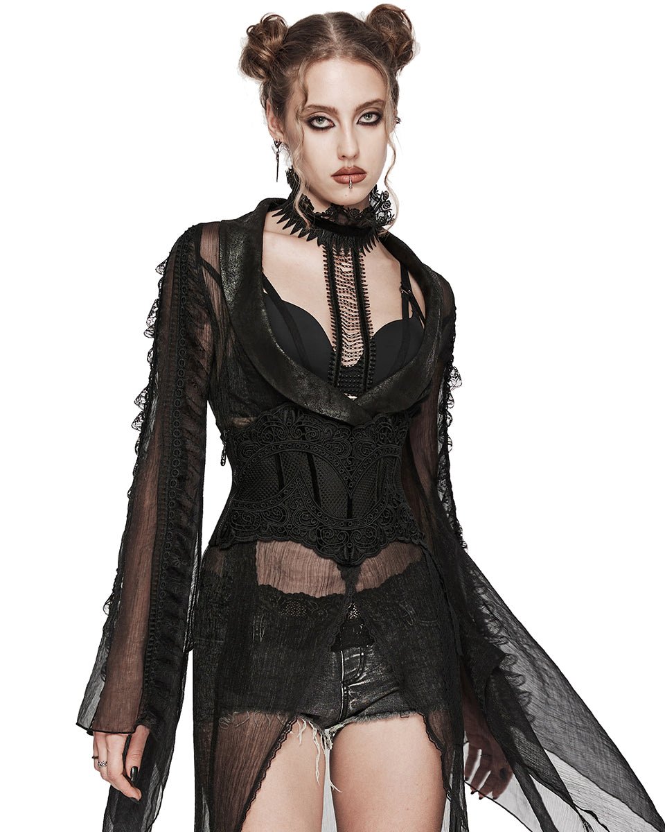 Elegant Lace Applique Cincher Corset