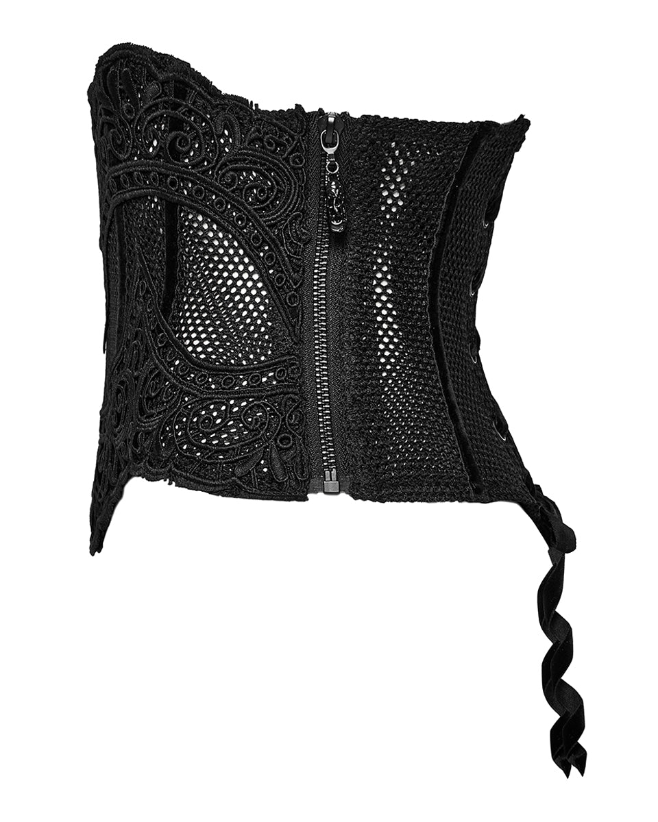 Elegant Lace Applique Cincher Corset