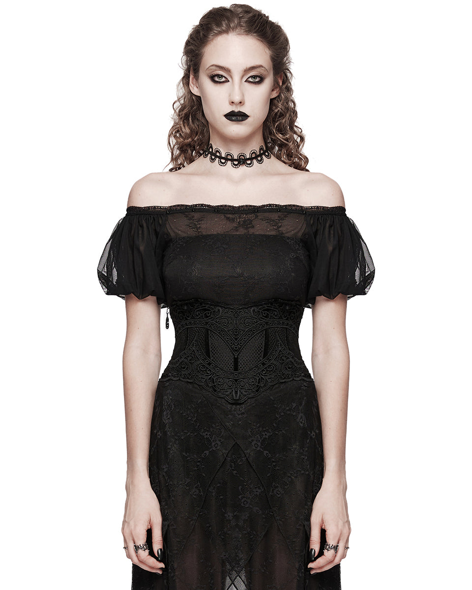Elegant Lace Applique Cincher Corset