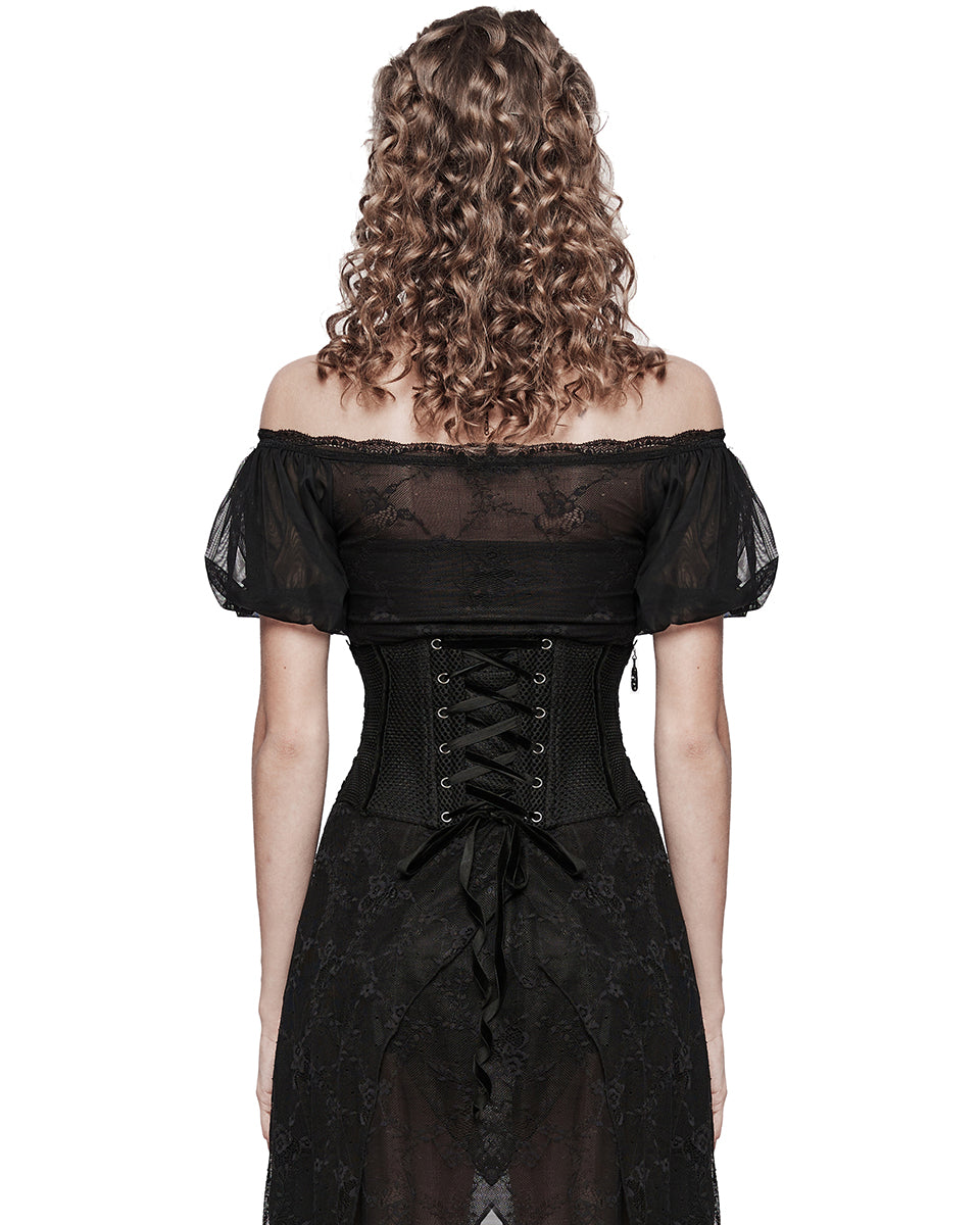 Elegant Lace Applique Cincher Corset