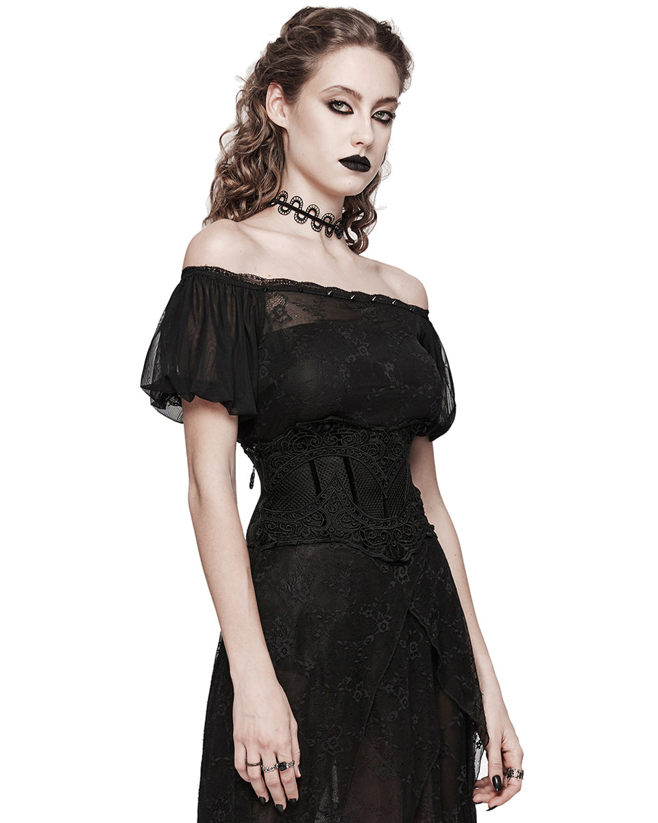 Elegant Lace Applique Cincher Corset
