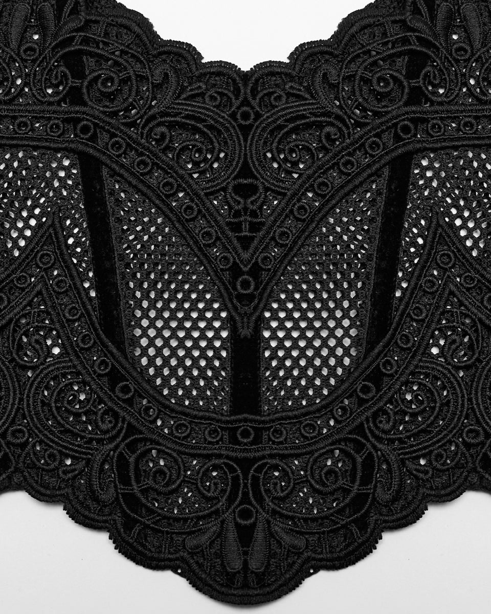 Elegant Lace Applique Cincher Corset