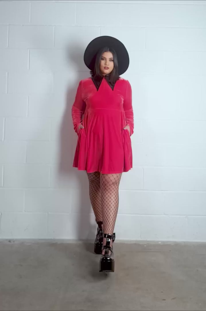 Cathedral II Skater Dress [RED]